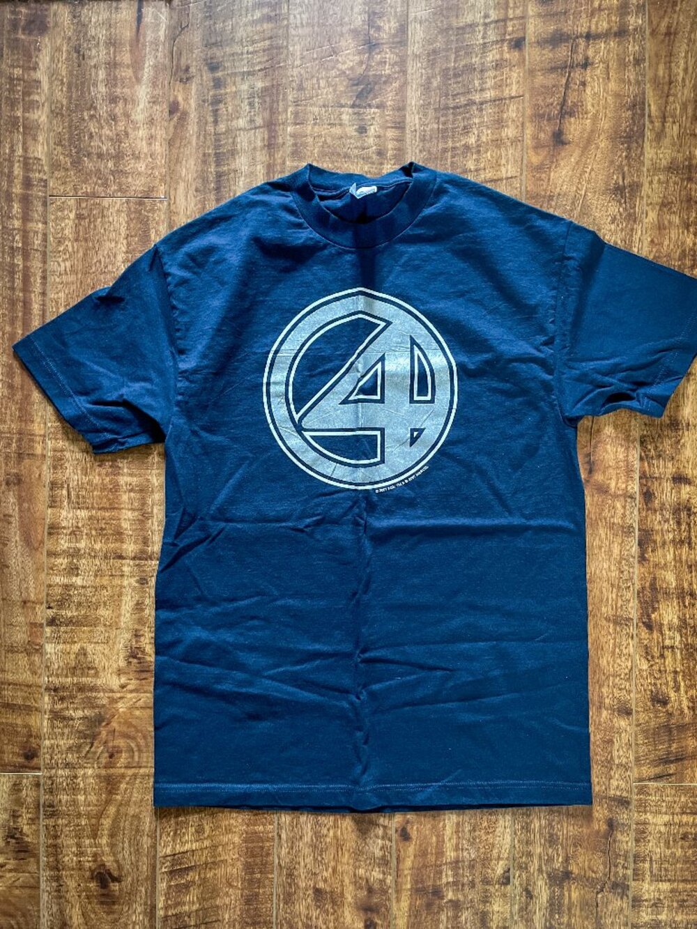 Fantastic Four Size Large AAA T Shirt Marvel Disney 2007 Navy